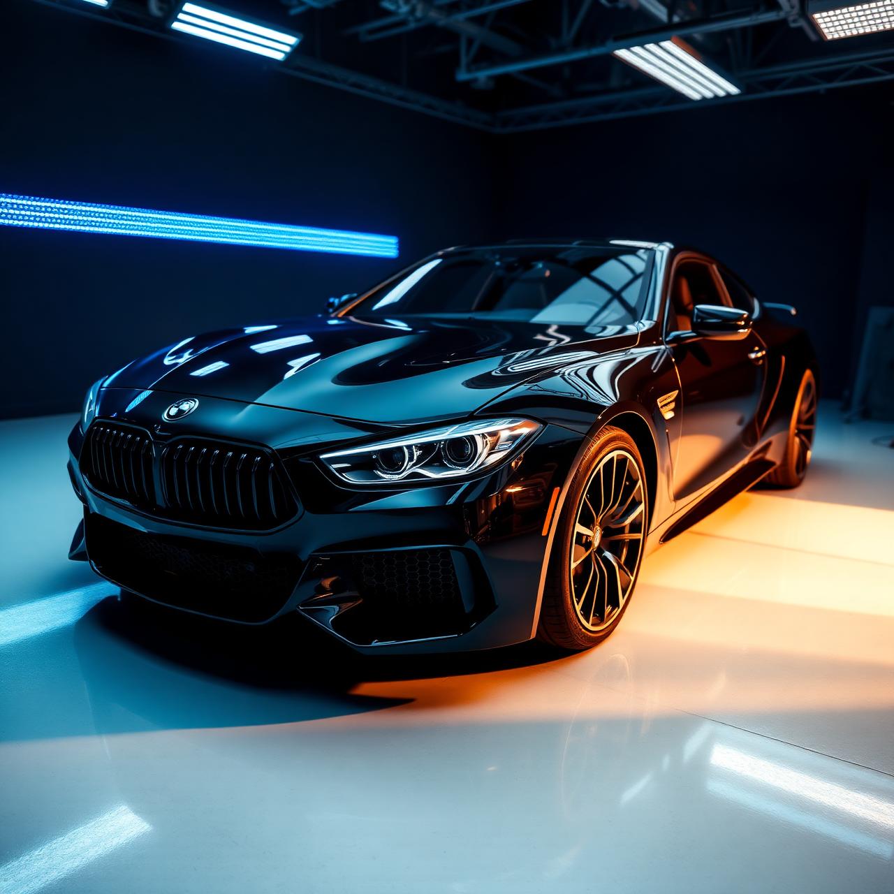Carro premium em estúdio de detalhamento Dieff